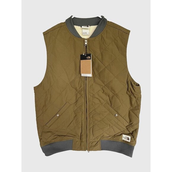 the North Face Cuchillo Insulated Zip Vest New with Tags M Medium Military Olive - Picture 6 of 6
